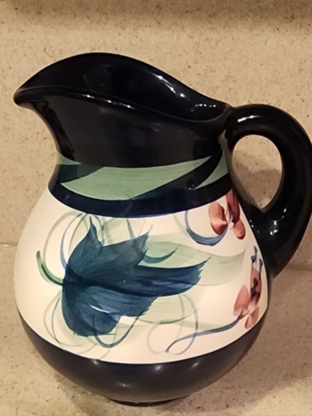 Pottery Pitcher - Picture 2 of 3